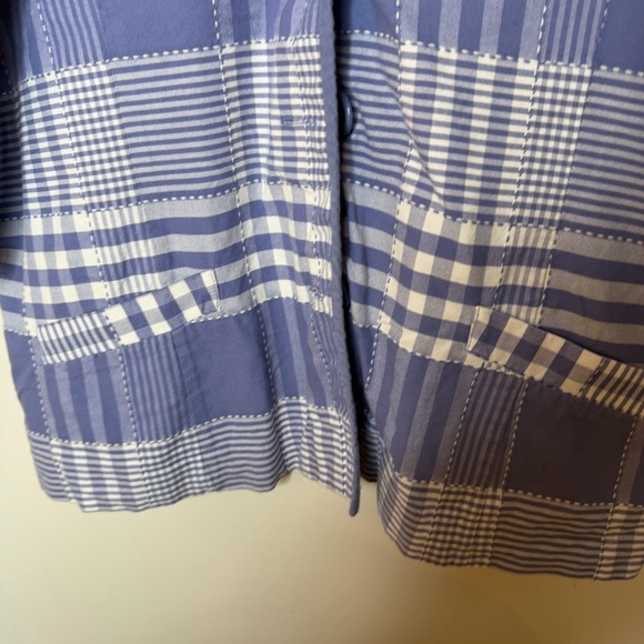 Apparenza Patchwork Plaid Button Front Jacket Top Size 1X - Picture 5 of 13